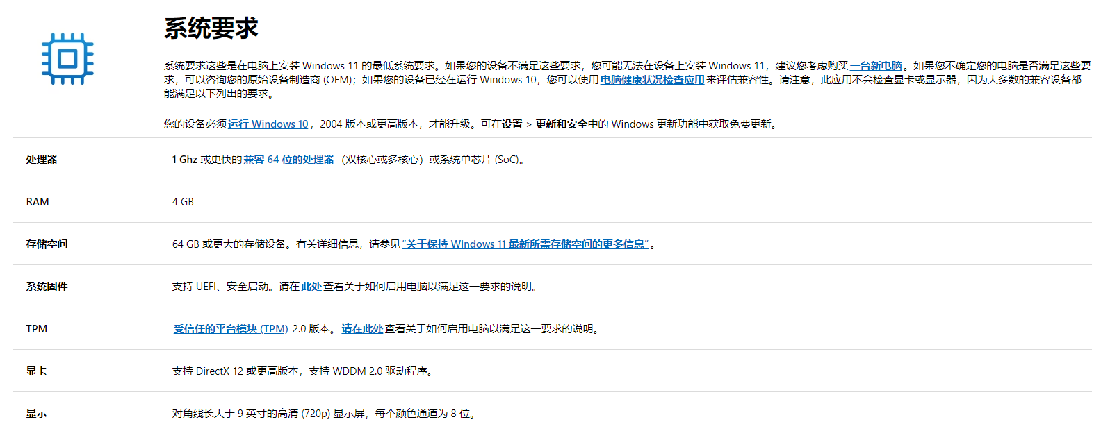 升级要求 升级要求