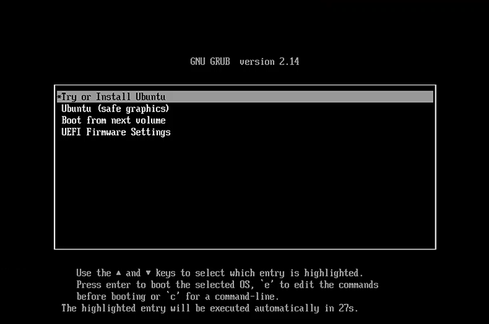 选择安装Ubuntu 选择安装Ubuntu